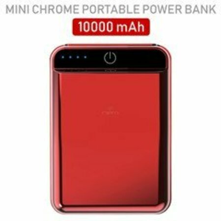 SWE-TECH 3C 2 port Power bank 10000 mAh USB Battery Backup, includes Micro USB cable, Red. FWT30W1-610RD